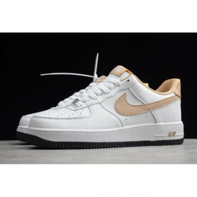 Nike Erkek Air Force 1 '07 Beyaz / Sarı Kaykay Ayakkabı Türkiye - 9JN97BGD